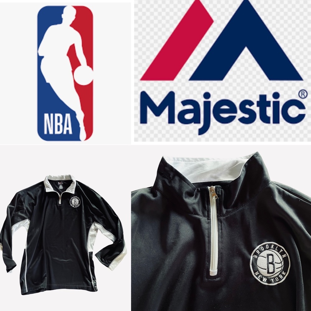 NBA Majestic Brooklyn NY pullover